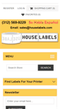 Mobile Screenshot of houselabels.com
