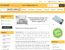 Tablet Screenshot of houselabels.com